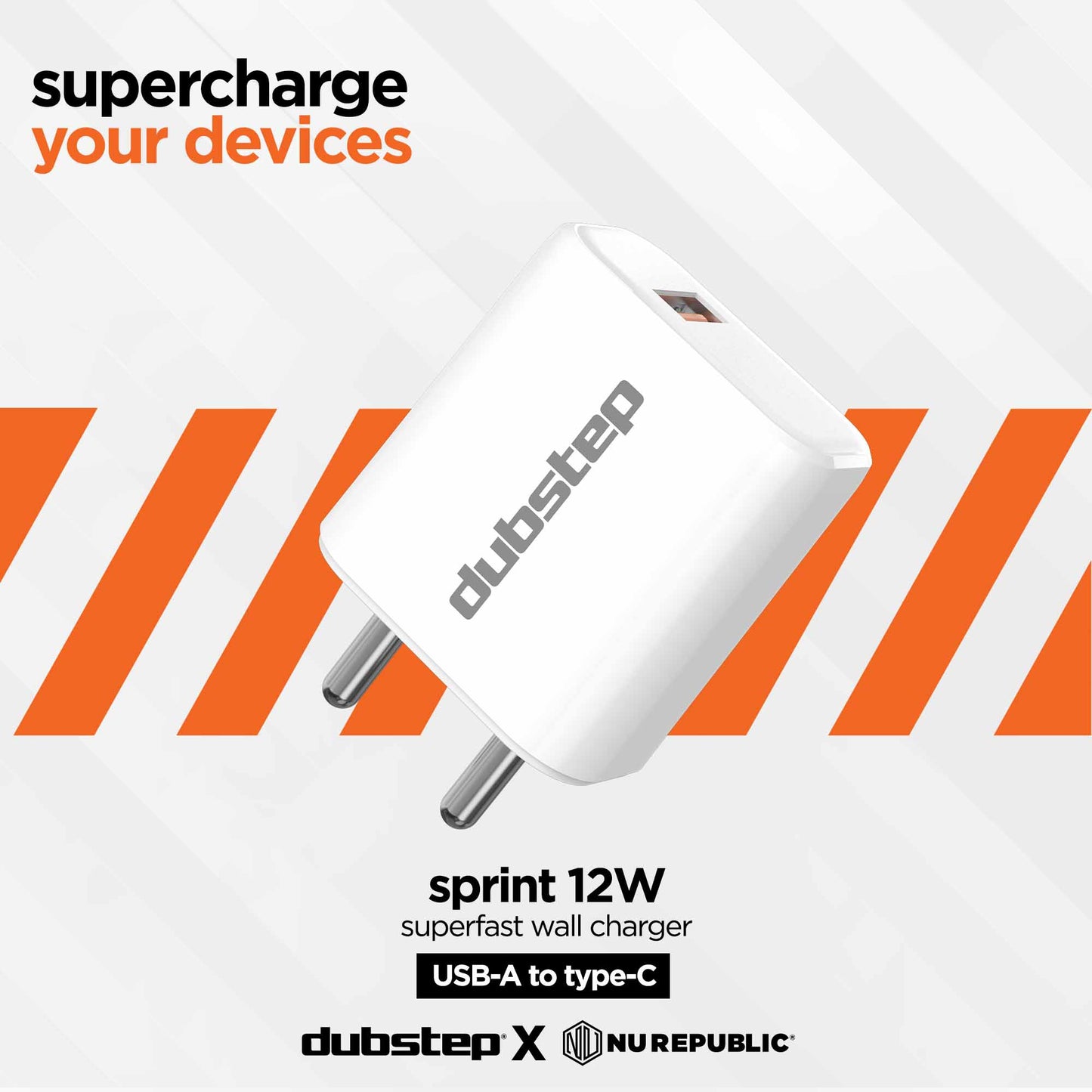 Sprint 12W 2.4A Fast Charger with Cable (Micro USB to USB-A)