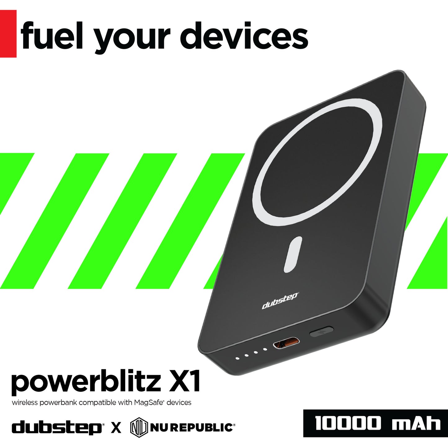 Powerblitz X1 Magsafe charging powerbank 10,000mAh