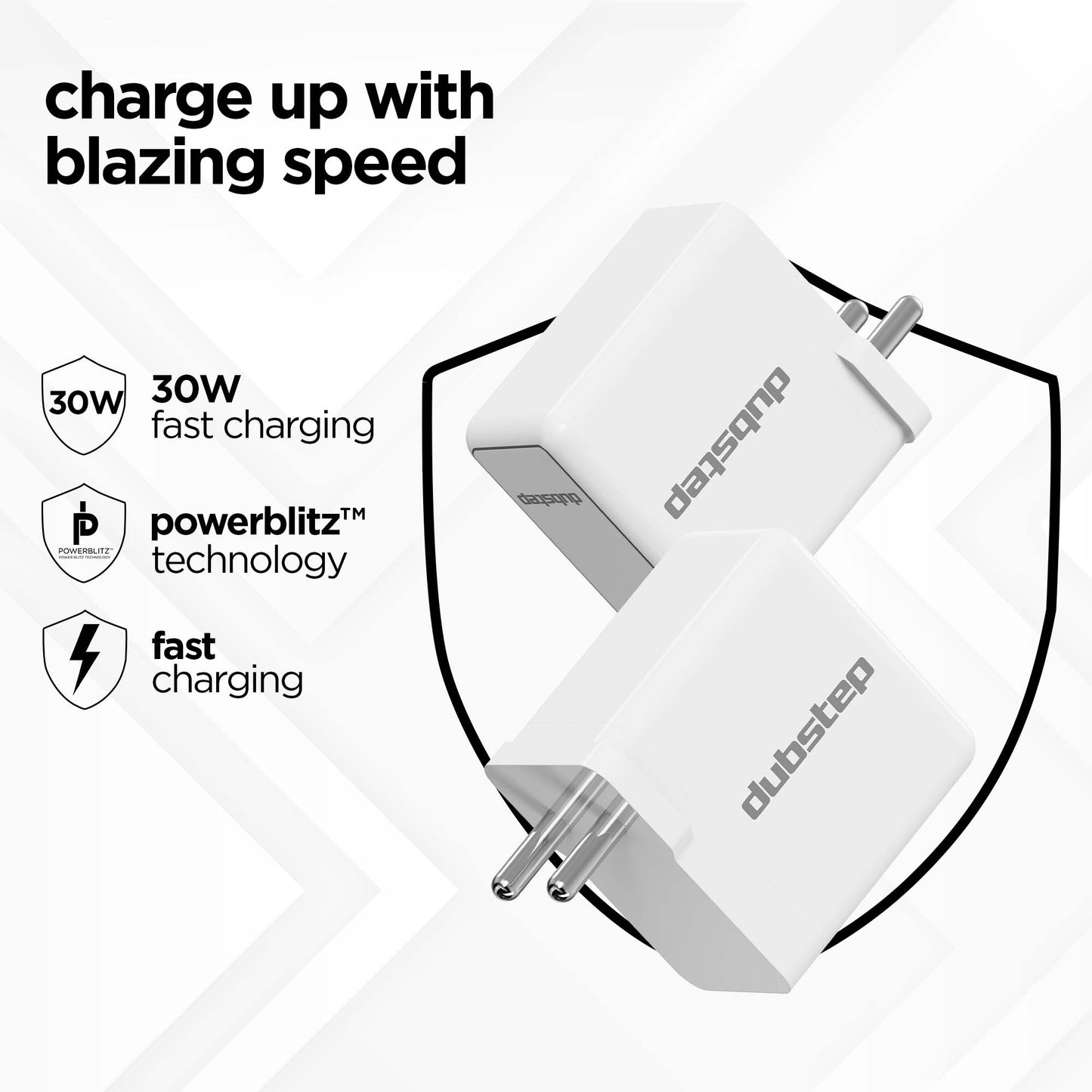 Sprint All In One 30W 6A Fast Charging Adapter with Cable (Type-C to Type-C)